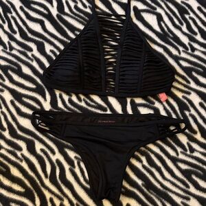 Victoria's Secret Black Cutout Bikini